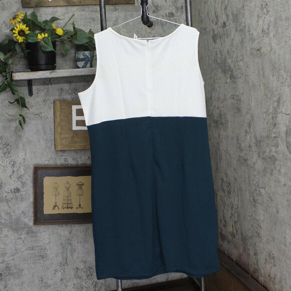 NWT Ny Collection Womens Plus Size 3/4 Sleeve Jacket and Dress Mallard Green 16W - Picture 6 of 10